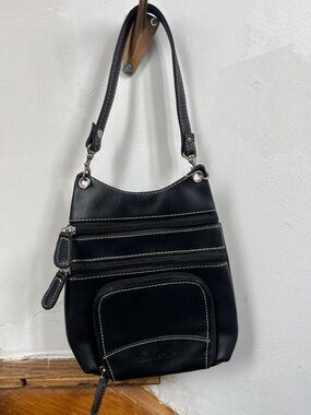 Bellerose Leather Bag – Black – Multi-Compartment